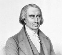 Pencil portrait of a man with shoulder-length hair looking to the left and wearing a suit and white shirt